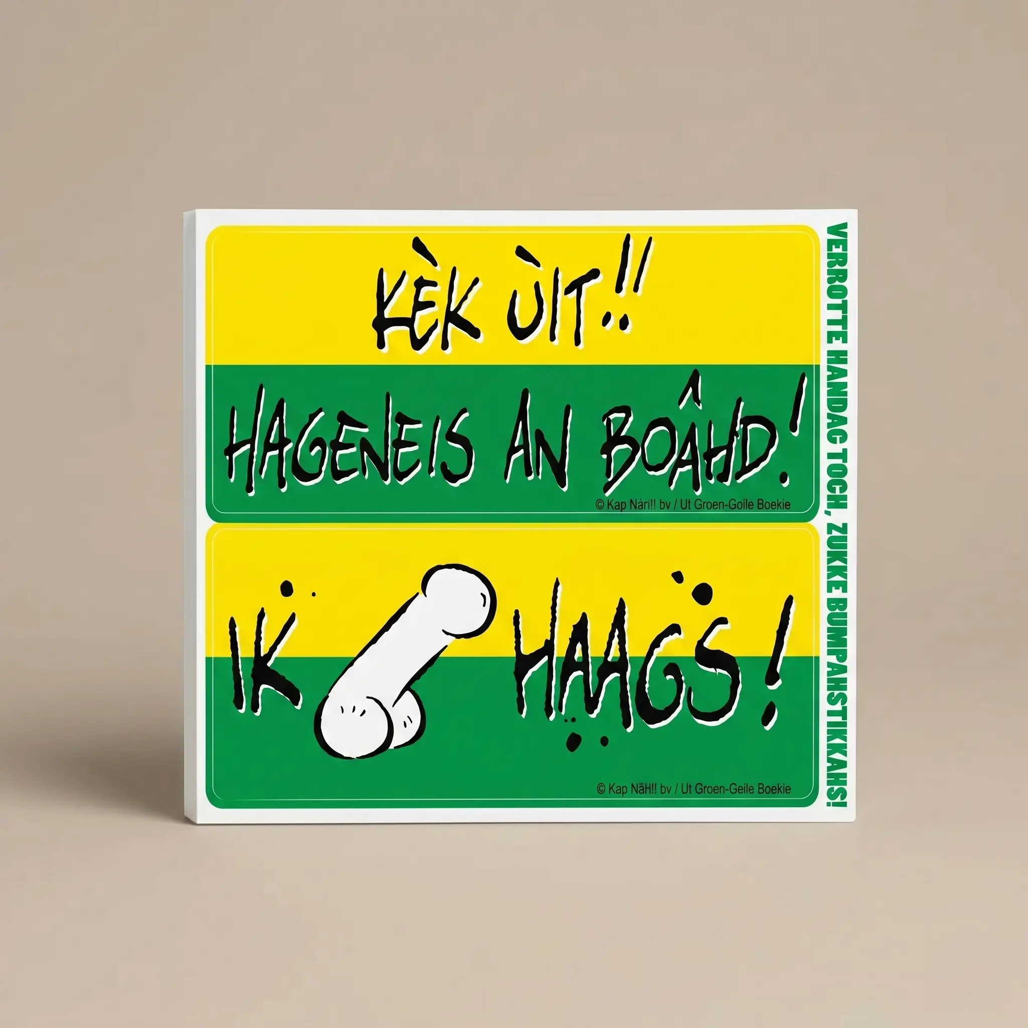 HAAGSE BUMPÂHSTIKKÂHS (2 x 2 stickers)