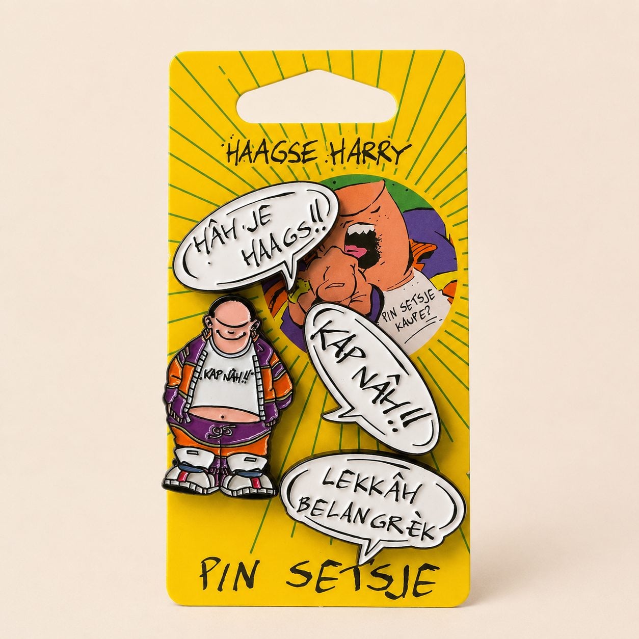 NIEUW! Haagse Harry pin setsje